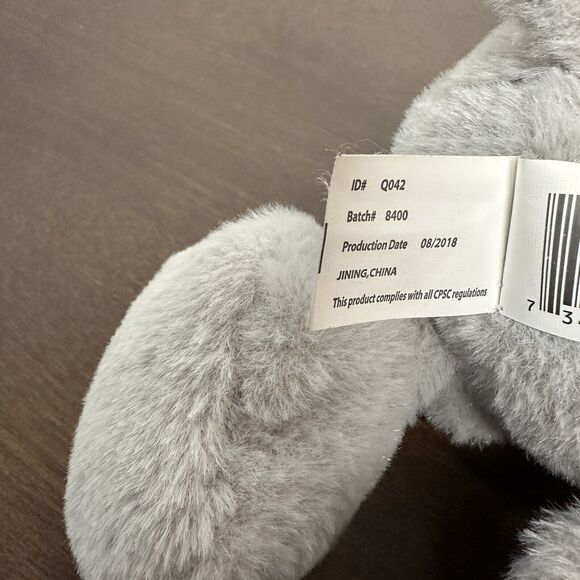 2018 KellyToy KellyBaby Elephant 12" Plush Stuffed Animal Crinkle Ear Rattle - Picture 8 of 12